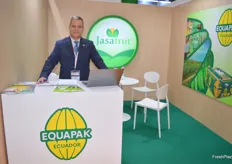 Jorge Alex Serrano, GM of Jasafruit Equapak, had a good show with new banana sales to South Korea, New Zealand and China.